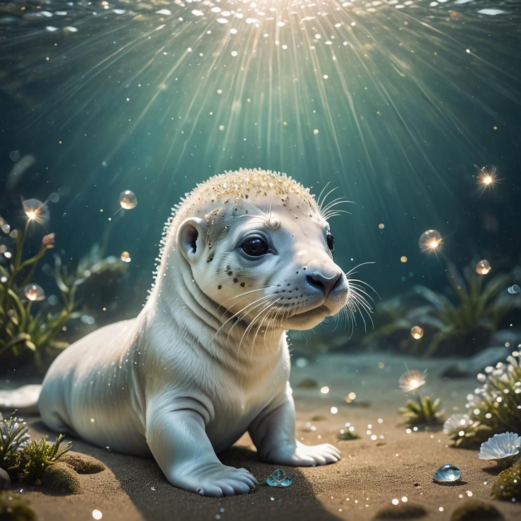 White Sea Lion Pup