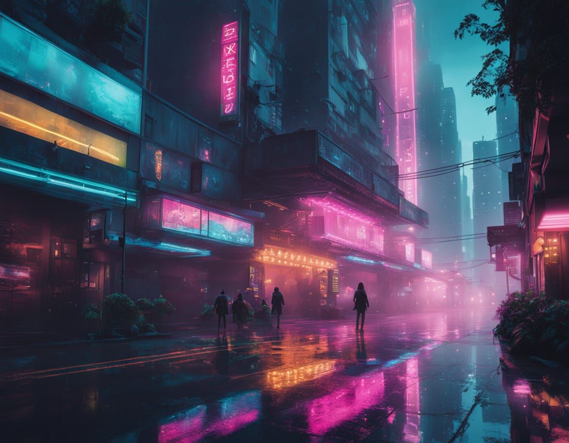 Surreal Futuristic Metropolis Unveils Moody, Vibrant Citysca...