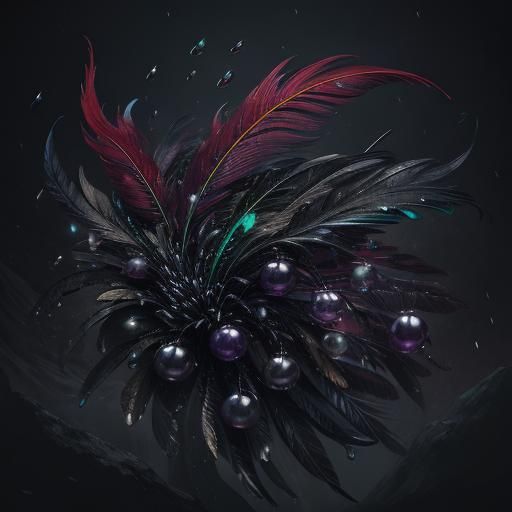 Feathers, Raindrops, and Pearls in Detailed Matte Painting