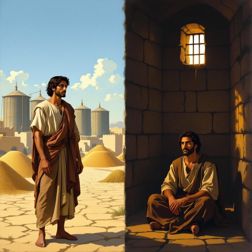 Joseph's Journey: From Egypt to Prison in Renaissance Style