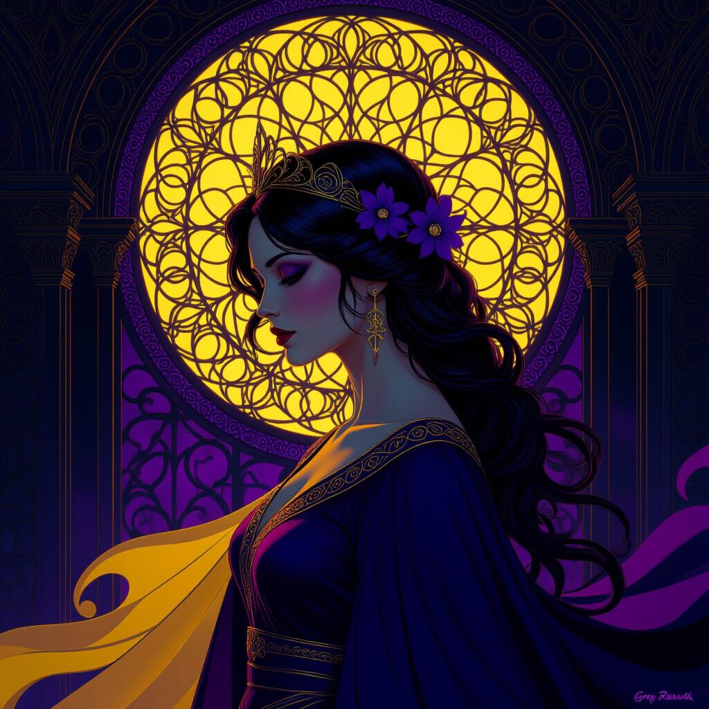 Dark Fantasy Concept Art in Deep Color