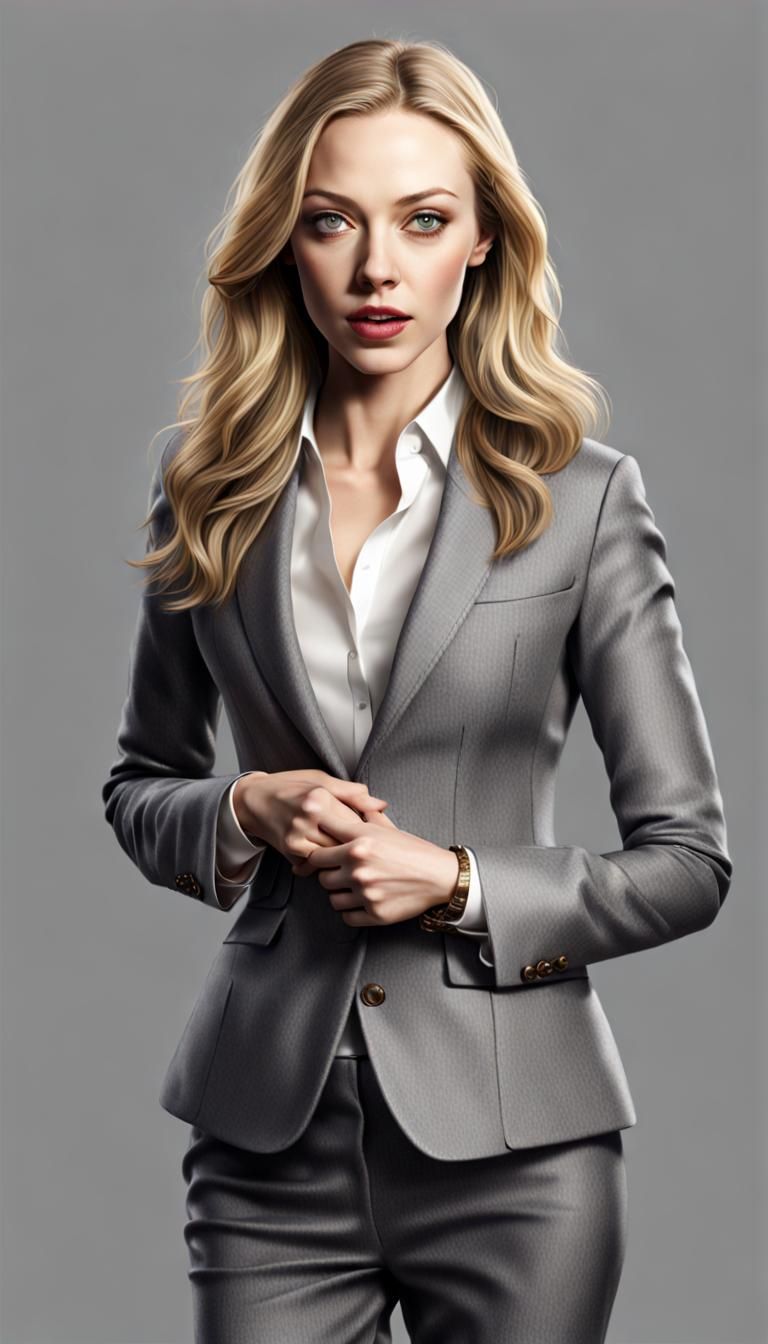 Executive Portrait Resembling Amanda Seyfried in 4K