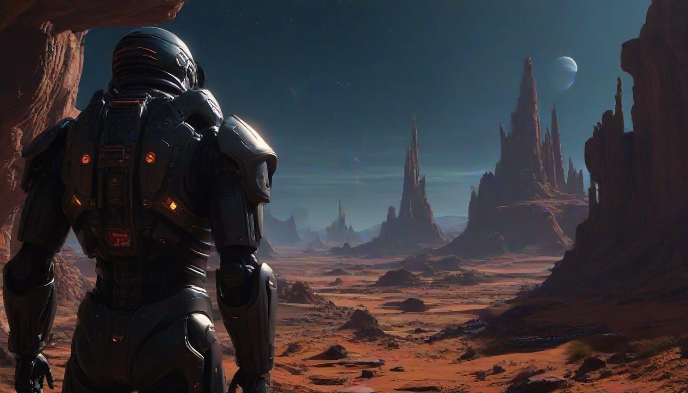 Heroic Commander Battles Alien Horde in Distant Galaxy