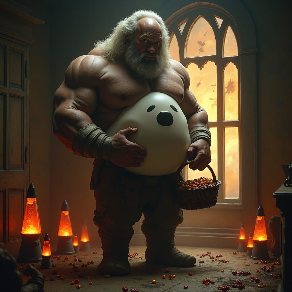 The Rock in Haunted House with Ghost