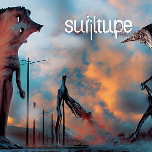 Surreal Sculpture in Wasteland: Paradoxical Collage