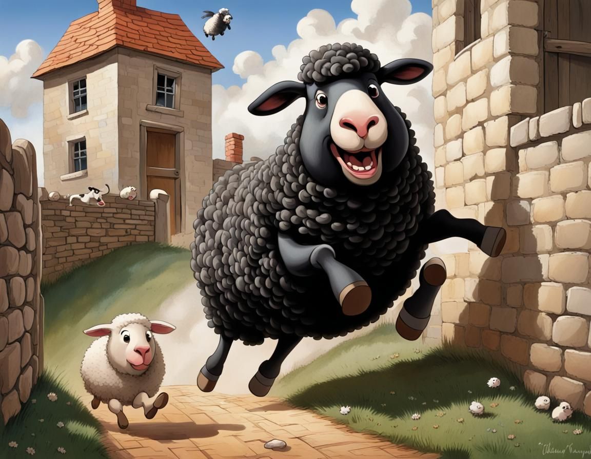Baa Baa Black Sheep Knocks Humpty Dumpty Off Wall