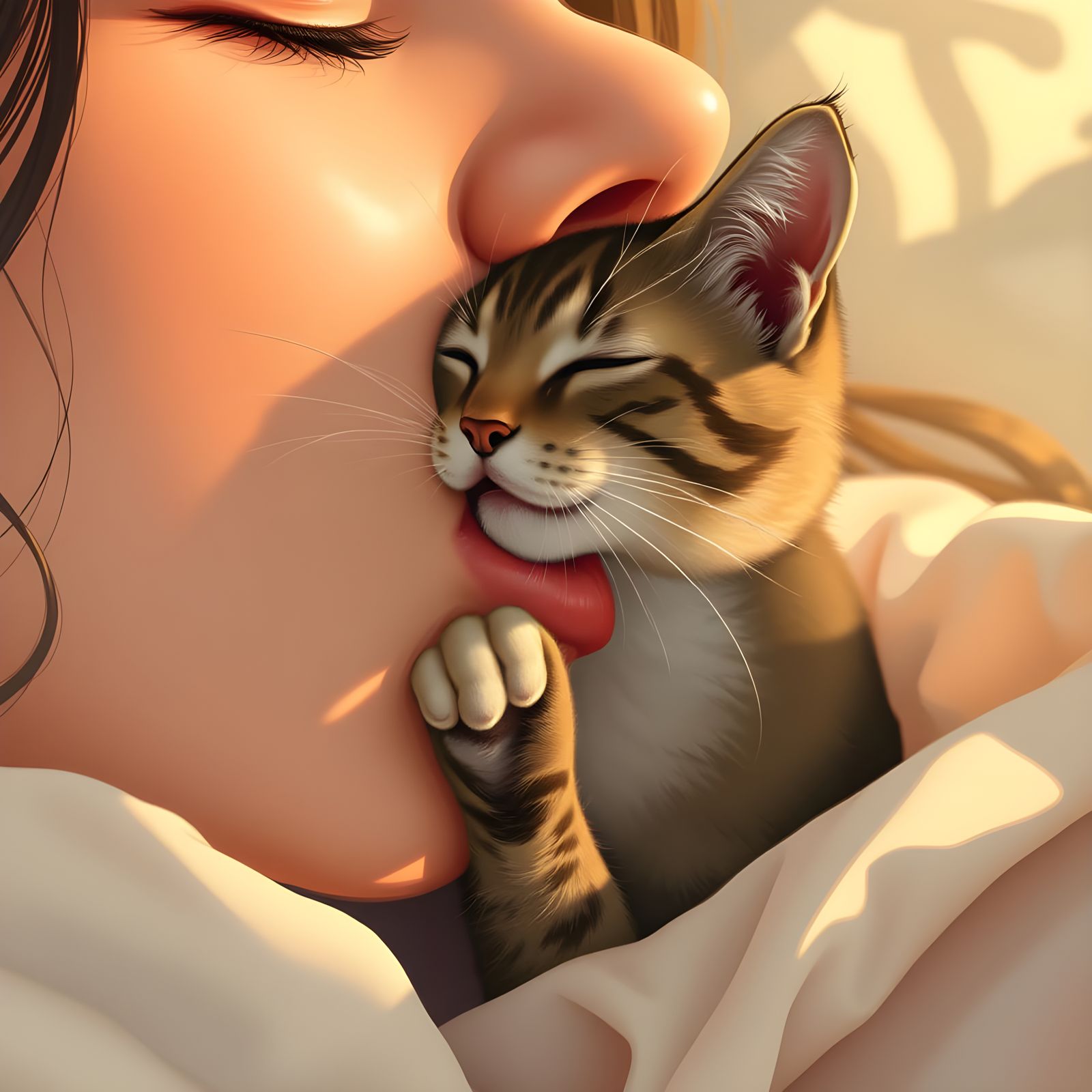 Kitten's Morning Surprise