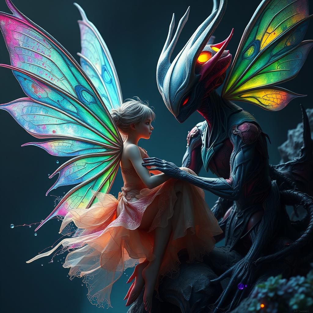 Fairy and Alien Fantasy Concept Art