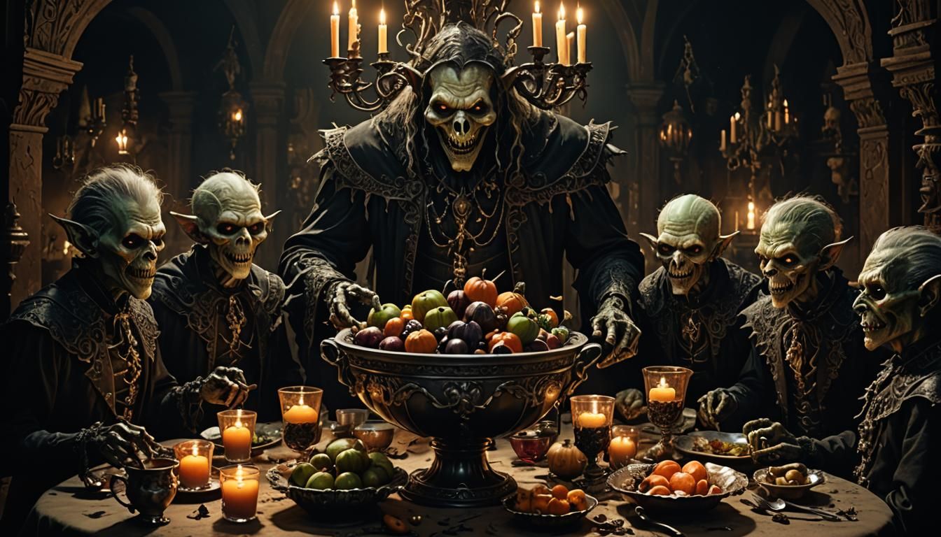 Ghouls and Goblins Celebrate in Dark Fantasy Style