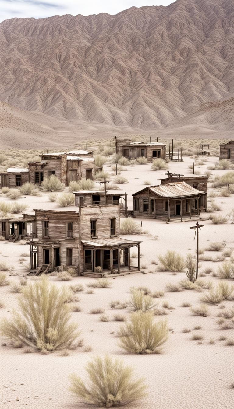 Desert Ghost Town Landscape