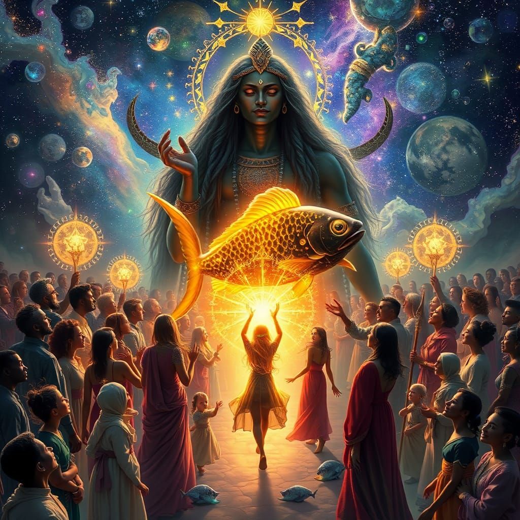 Star Grazer in a Realm of Timeless Wonder