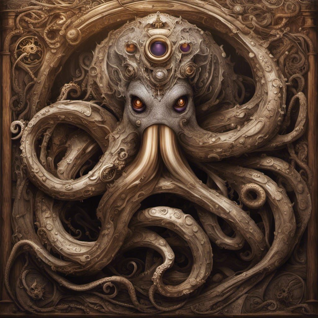 Steampunk Ursula Movie Poster in Disney Style