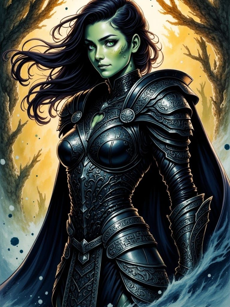 Raven Knightess (Goblin Fantasy Flux)