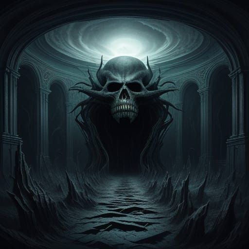 Surreal Darkroom of Malevolent Geometry in Hyper-Realistic 8...