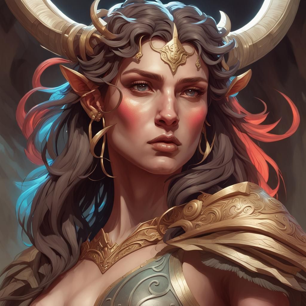 Theseus and the Minotaur with Ariadne: Digital Art