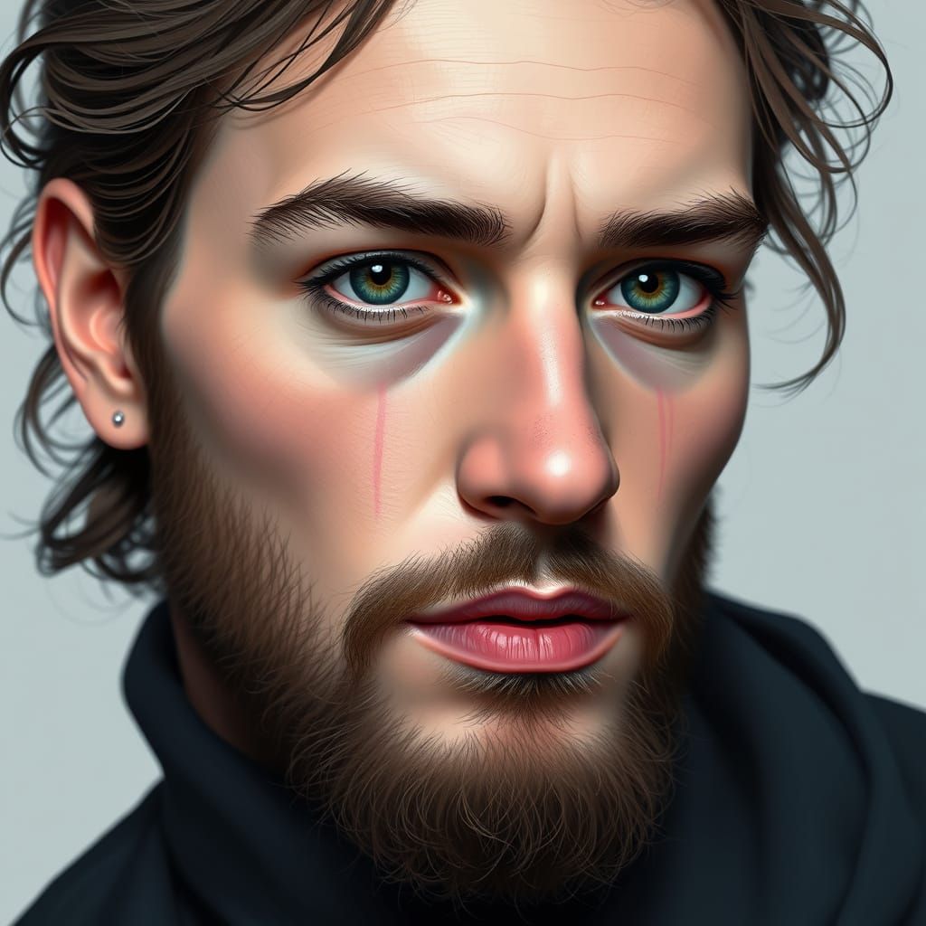 Detailed AI Portrait in Flux Style