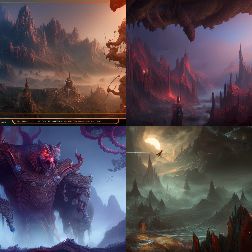 Fantastical Birthday Concept Art in Deep Color