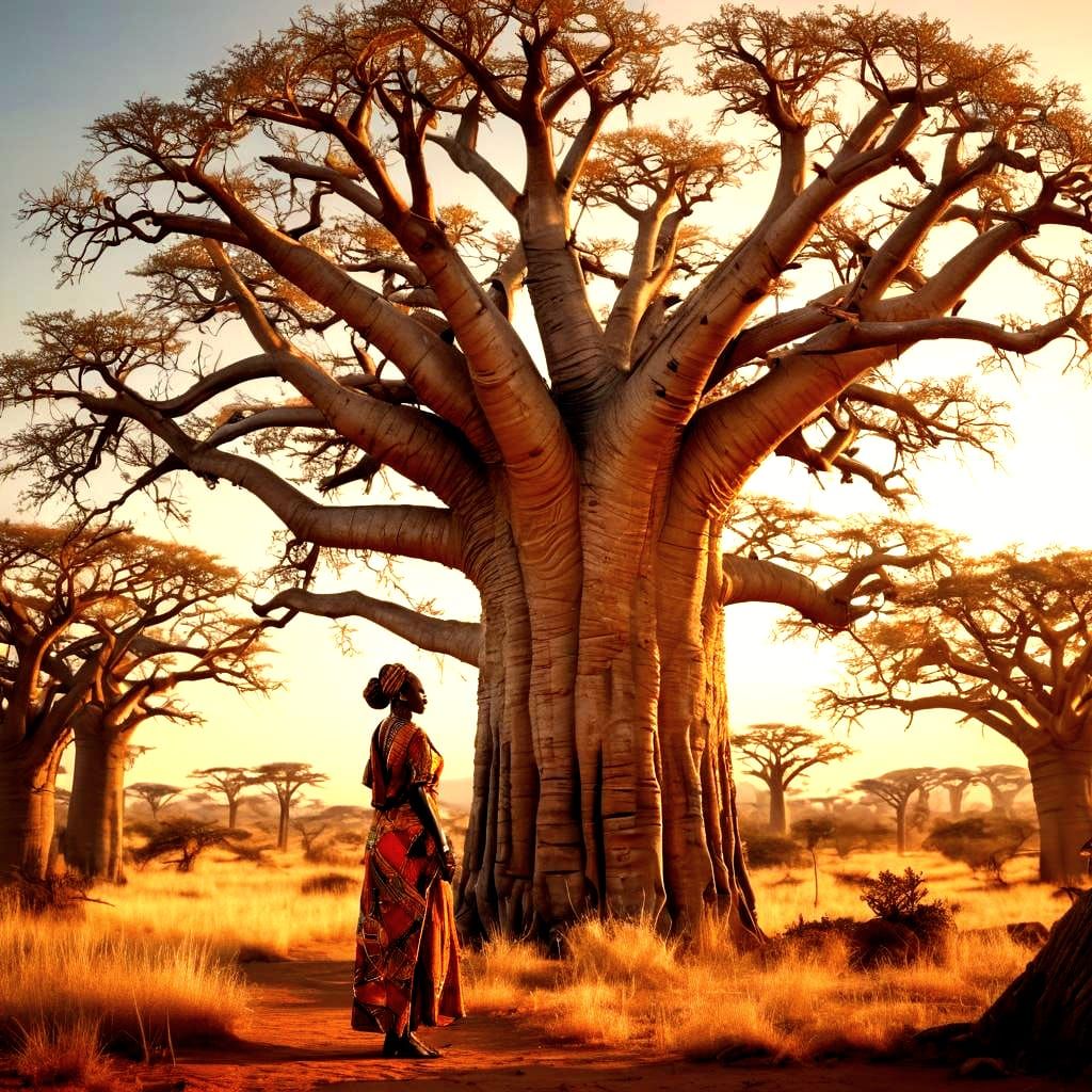 Savanna Beauty in Vibrant African Style