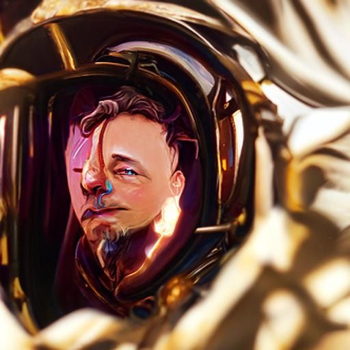 Hyperdetailed Portrait of Elon Musk in Artstation Style