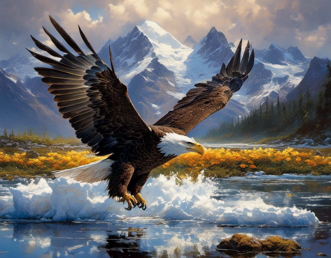 North Pole Nature: Glaciers, Volcanoes, Forests, Eagle