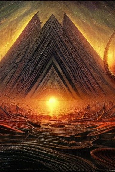 Black Hole Pyramids Invade Wonderland: Psychedelic Geometric...