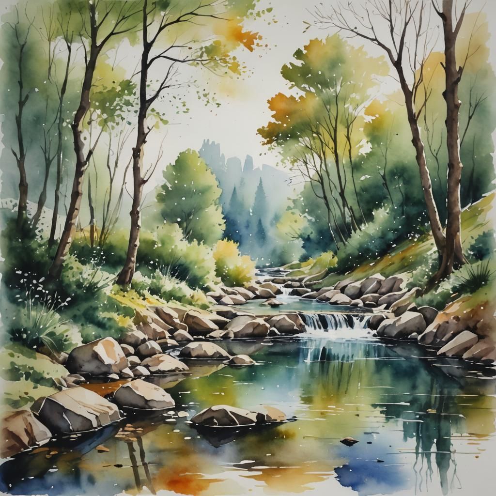 Return to Life's Source: Classic Watercolor