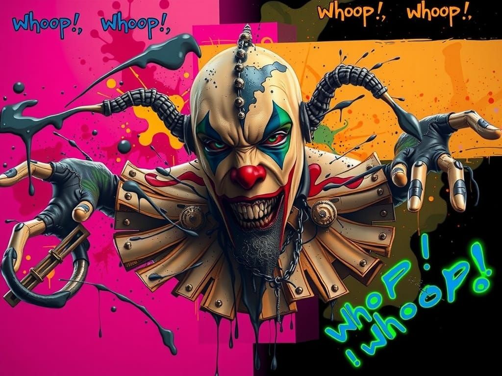 ICP Juggalo Splash Art with Graffiti