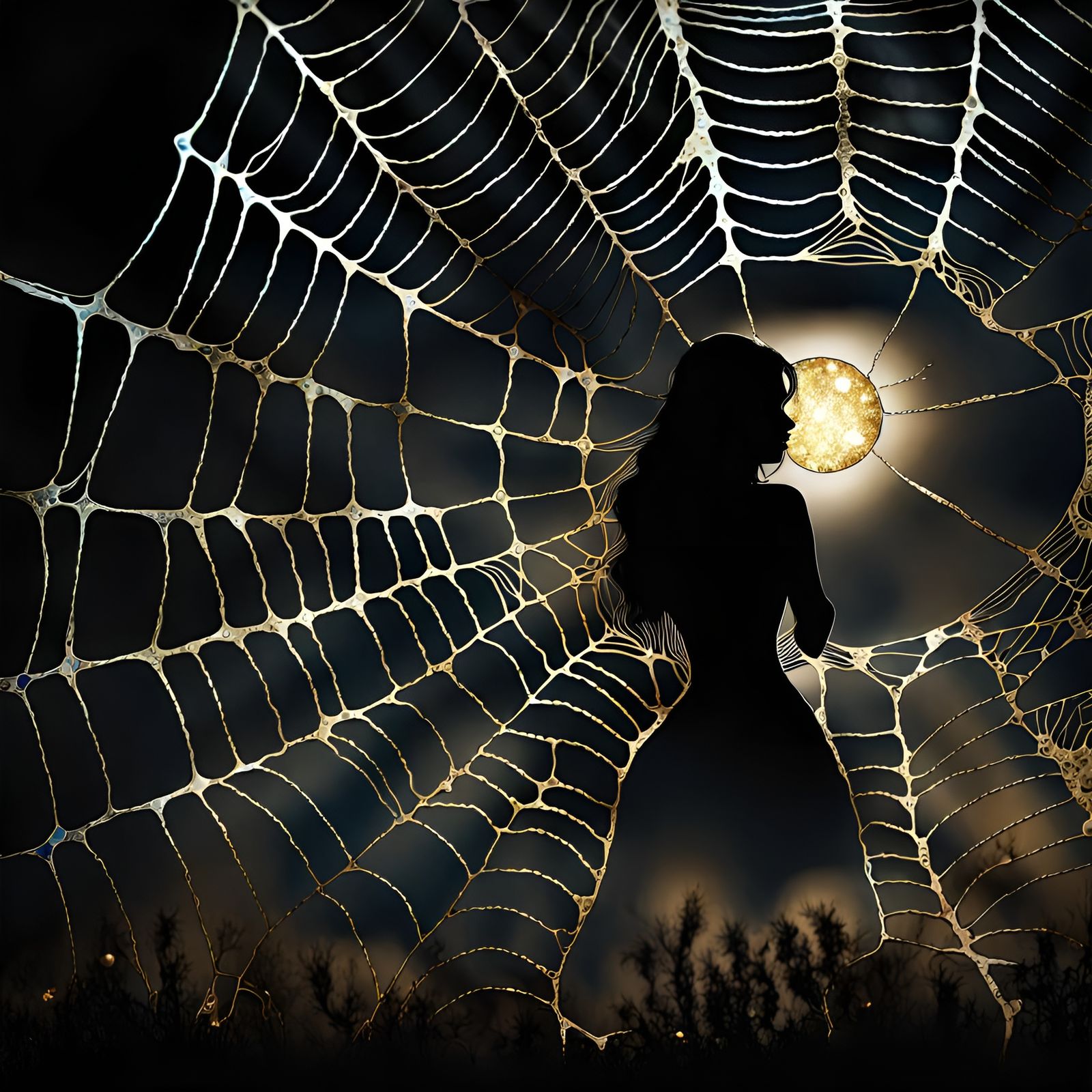 Blue and Gold Alcohol Ink Marble Art