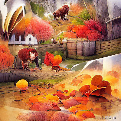 Autumn Landscape in New Zealand