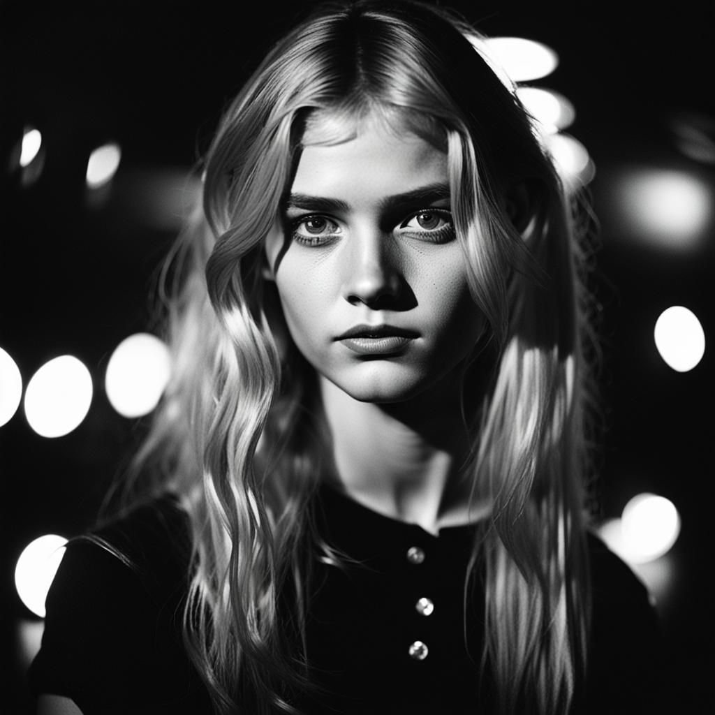 High-Contrast Portrait in Gritty Lith Argenta Style