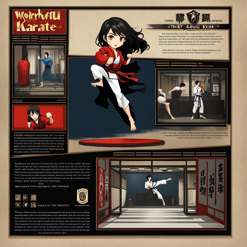 Fantasy Karate Student Concept Art