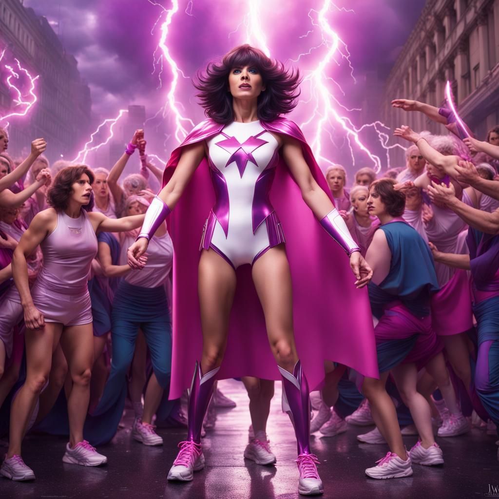 Crossdresser Superhero Shields Others from Hate