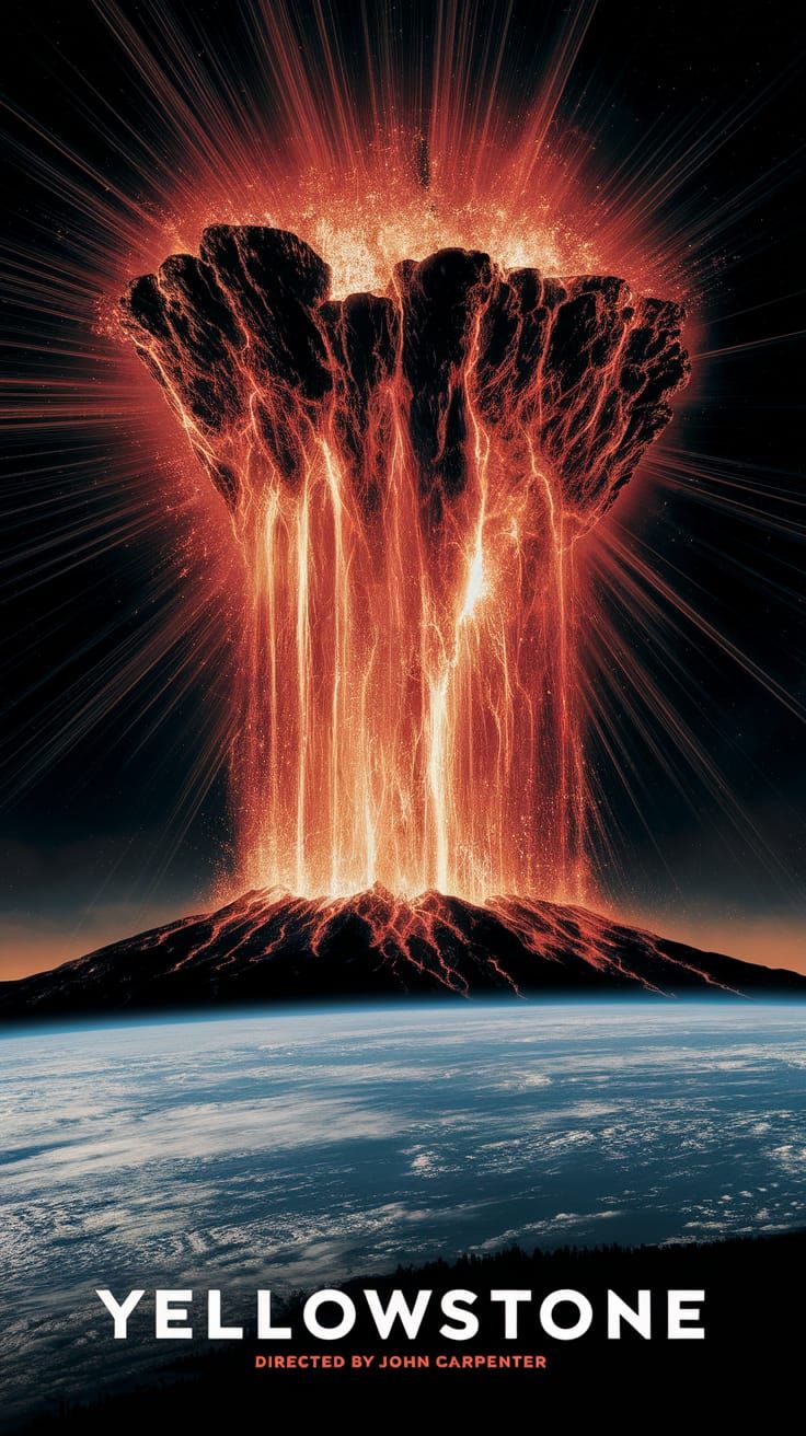 Yellowstone Supervolcano Eruption Viewed From Space