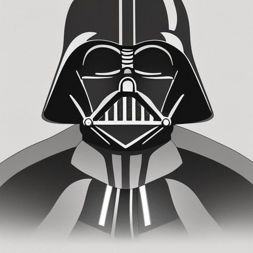 Darth Vader in Anime Key Visual Style