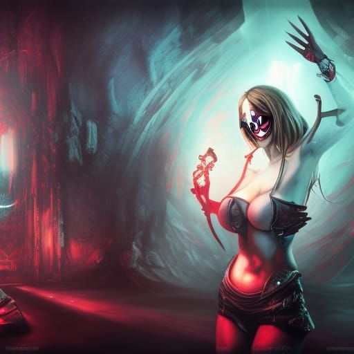 Fantasy Female Boss Fight Concept Art