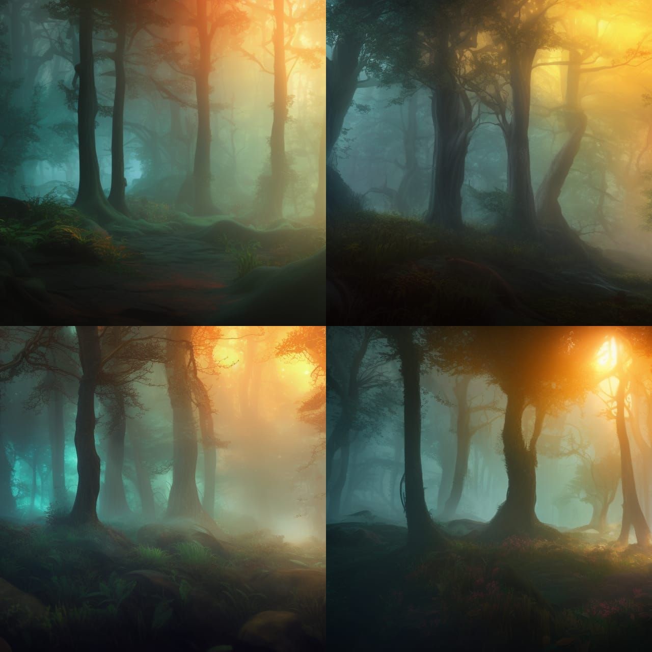 Magical Forest Concept Art in Deep Color