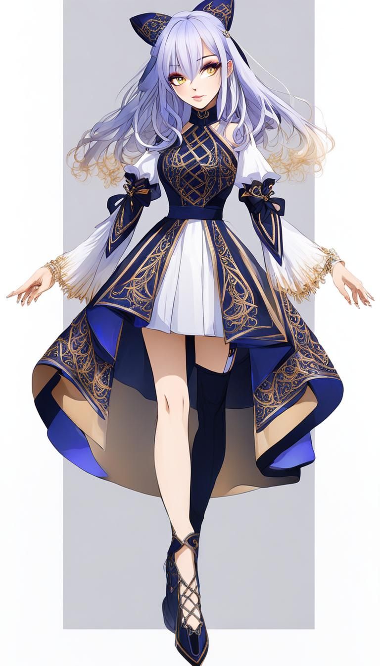 AI-Generated Light Hot Girl Style Dress