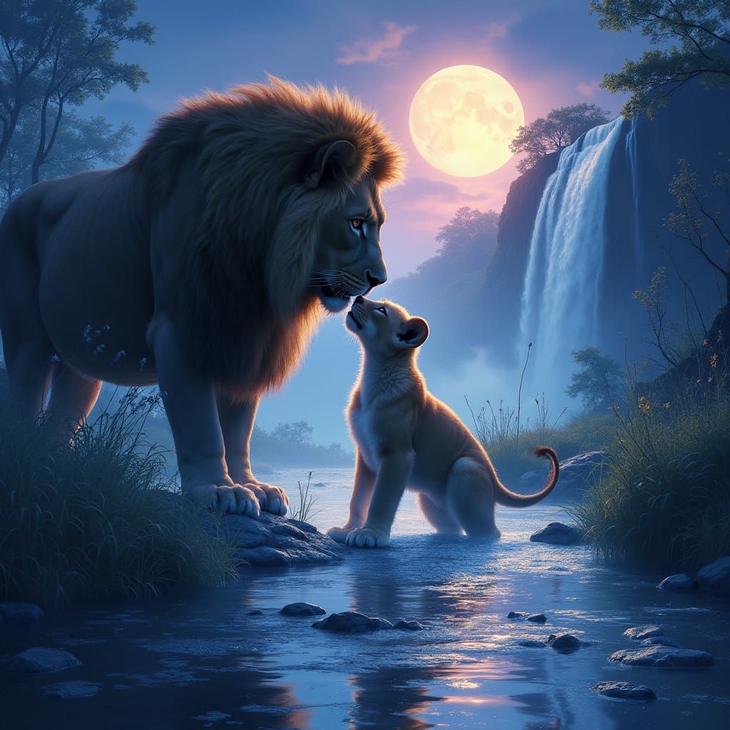 A Lion and her Cub