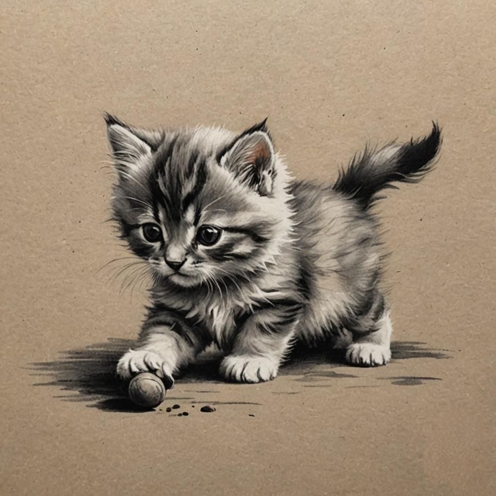 When the Kitten’s toy is near, the whole world around her wi...