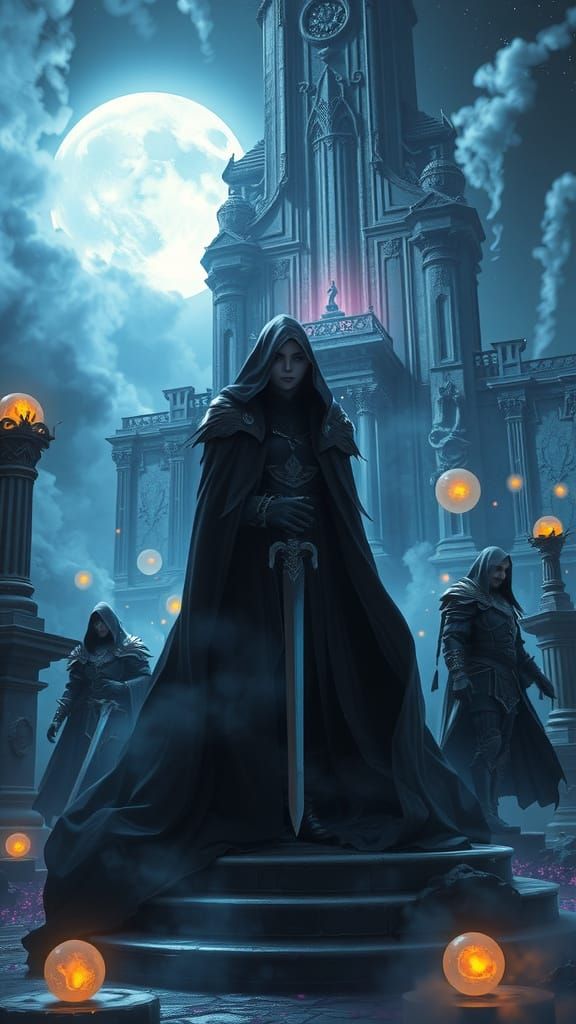 sephiroth final fantasy, conan the barbarian 
ethereal fantasy hyperdetailed mist Thomas Kinkade a masterpiece, 8k resol...