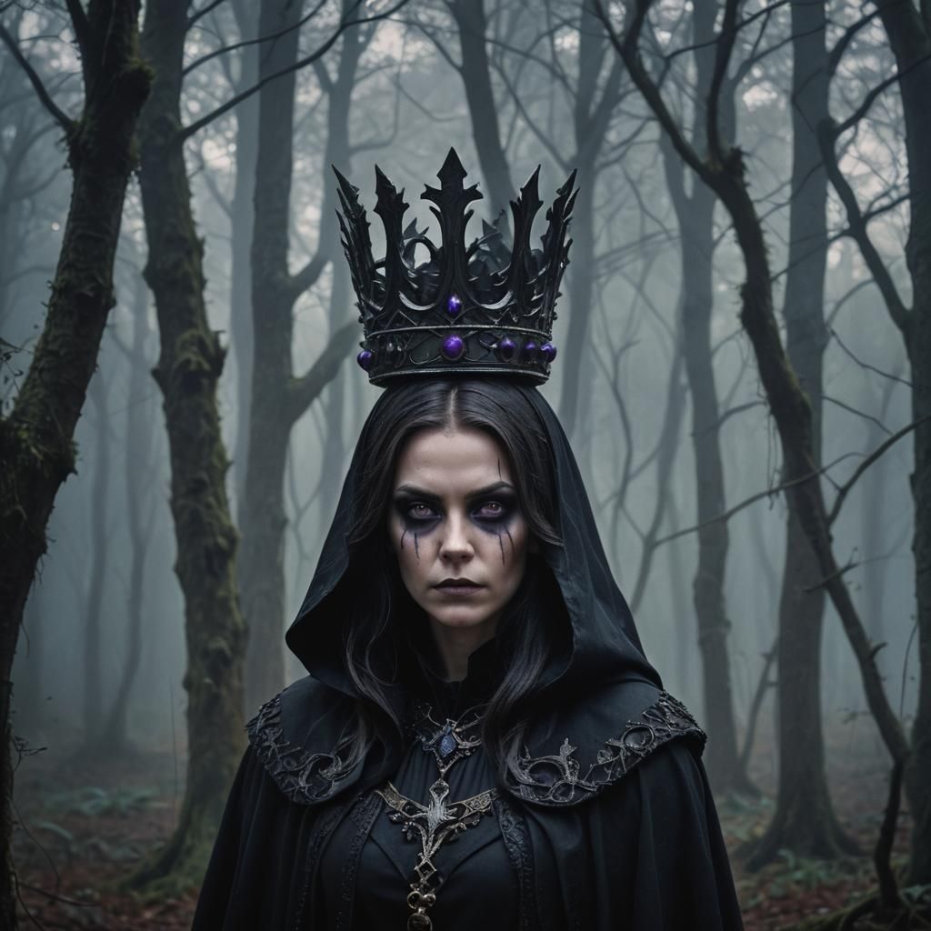 Evil Queen Grimhilde: Dark Fantasy Portrait