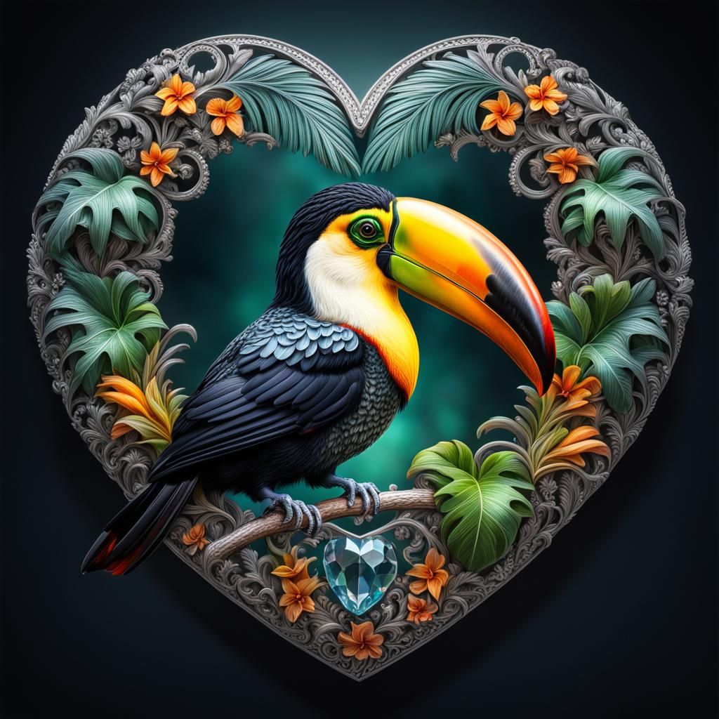 Tropical Heart Toucan