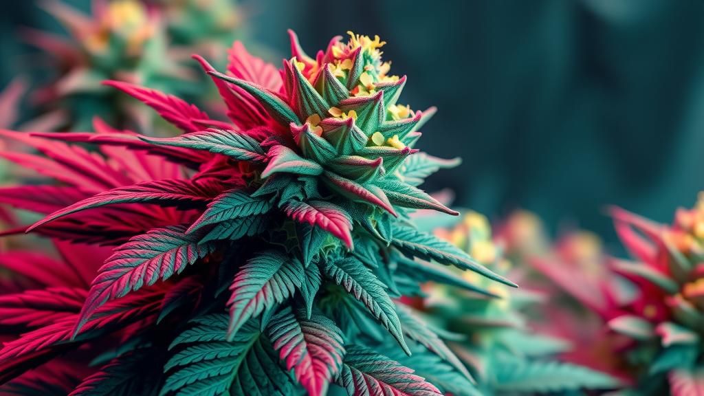 "Mega dense,florescent lime tone. Hydrophonic ultra violet."...