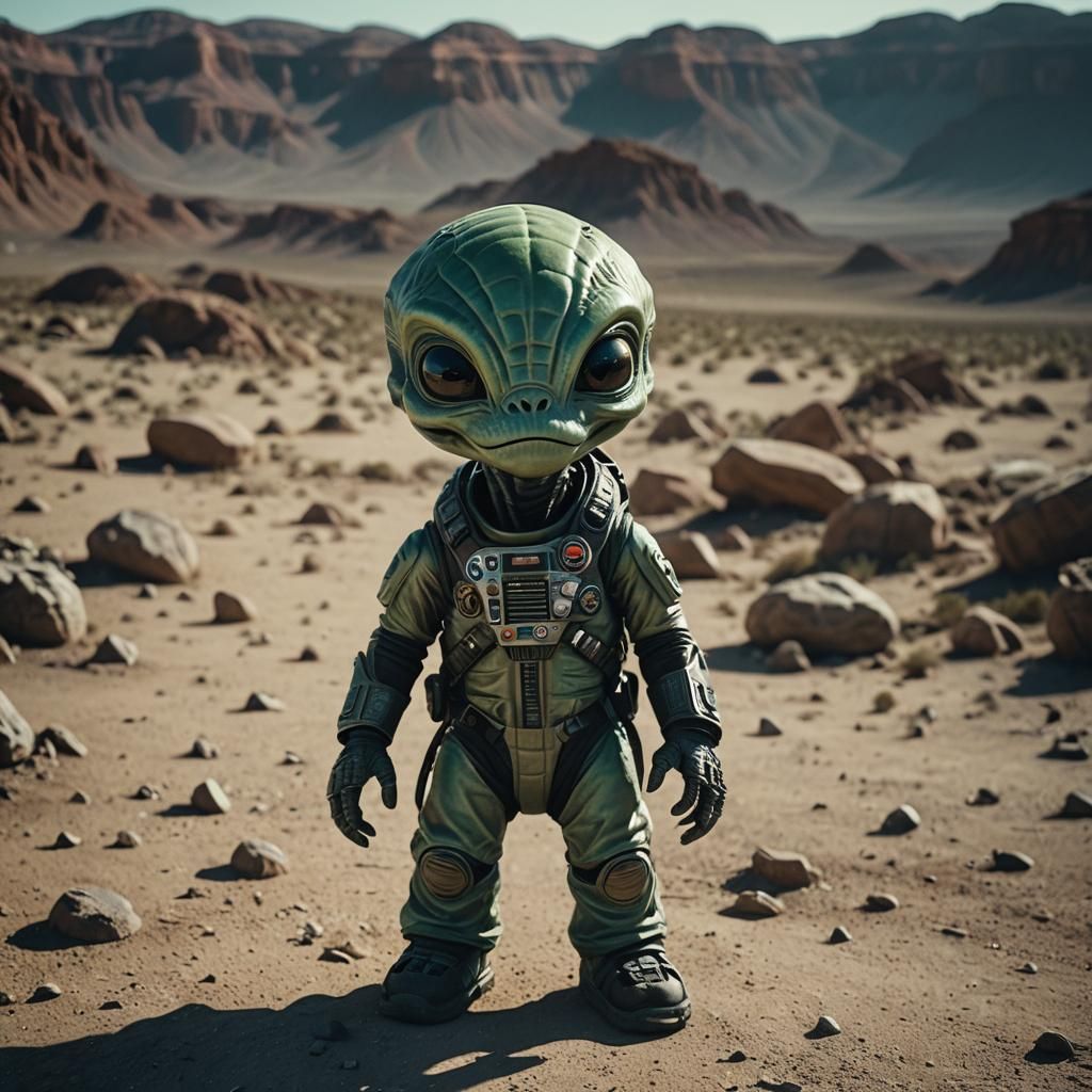 Cute Alien Band: Cinematic Film Still