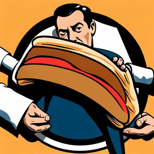 Horrific Politician Sandwich with Human Limbs