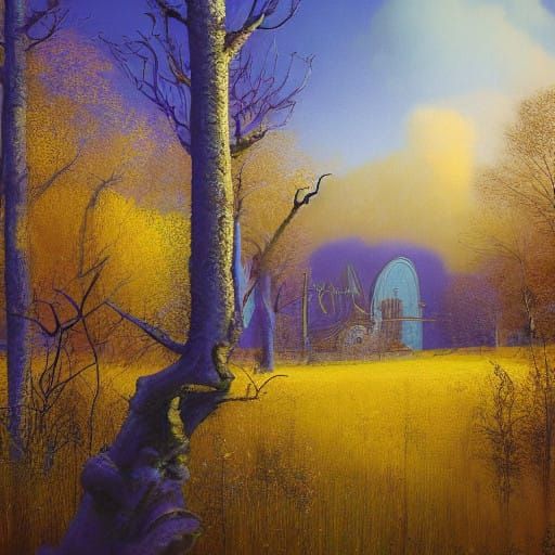 Mystical Ukraine Landscape in Dreamlike Unreal Engine 5 Styl...