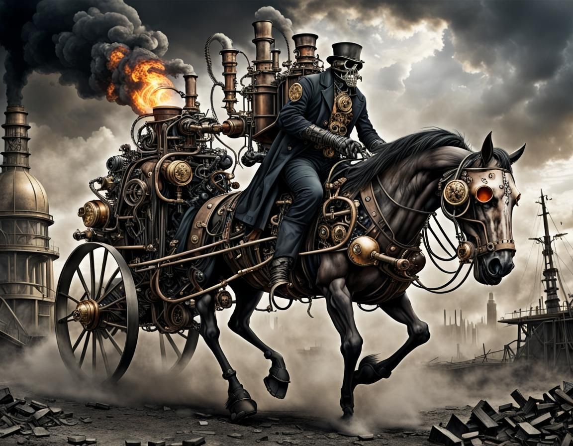 Steampunk Horsemen of the Apocalypse
