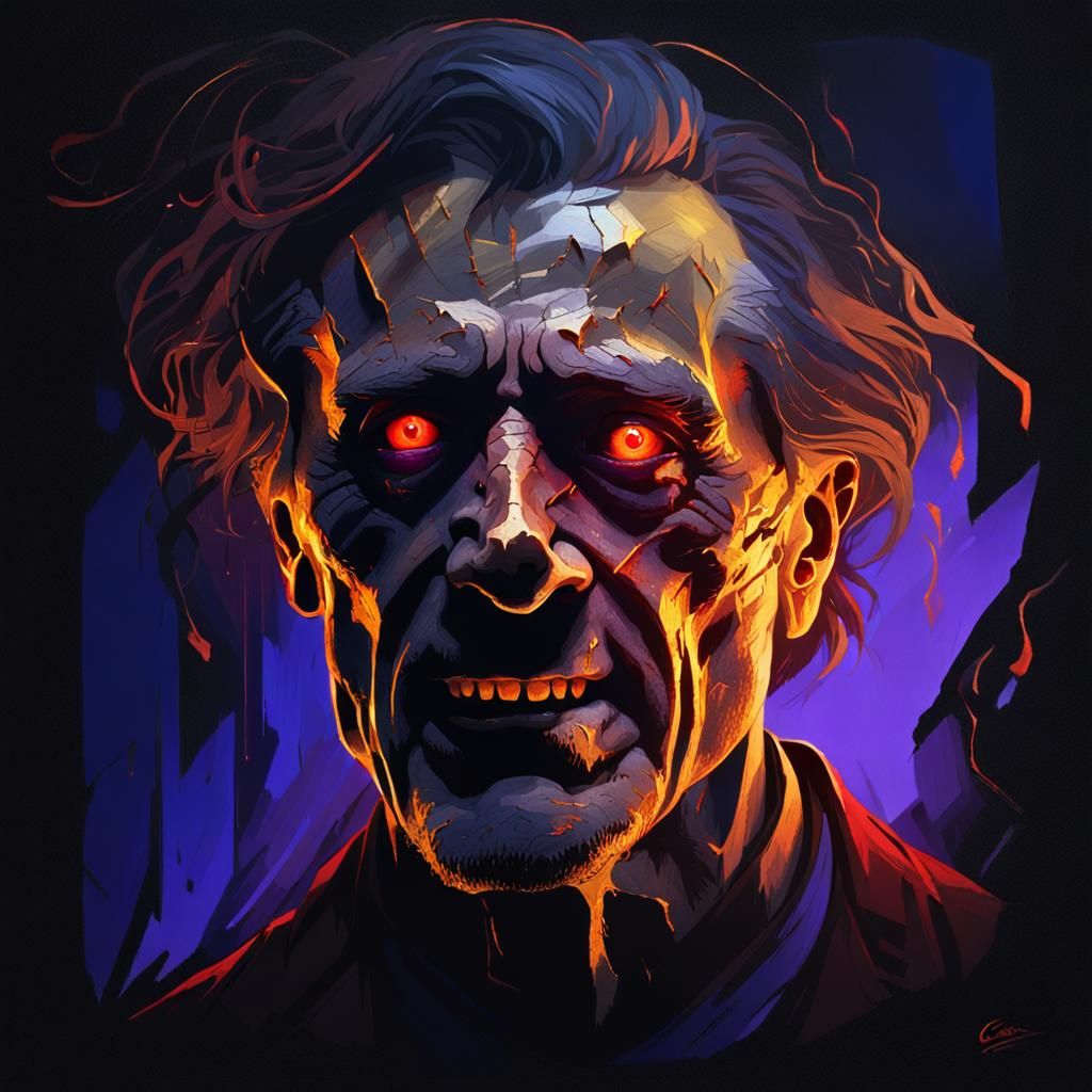 Broken Soul Portrait in Gustave Doré Style