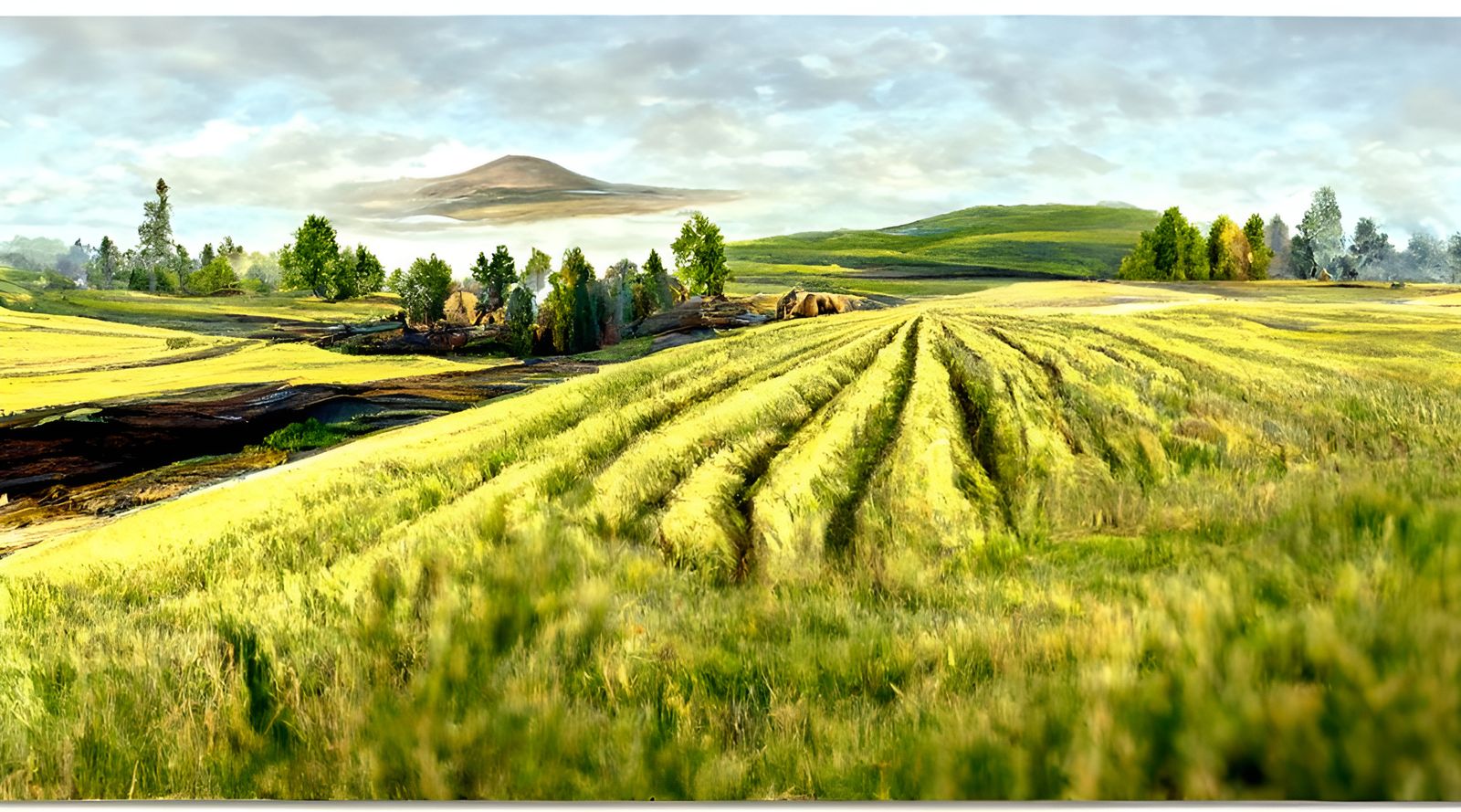 Agricultural Landscape Photography in 16K Resolution