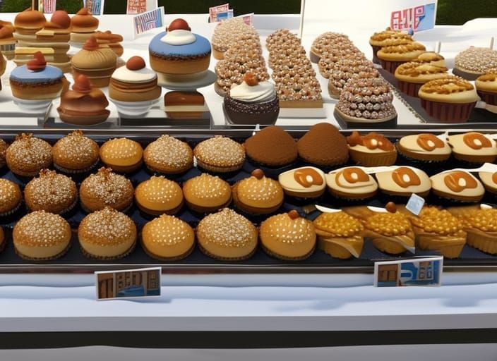 Dessert Table at State Fair in High Resolution